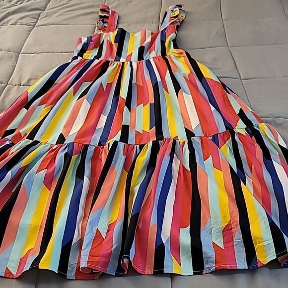 Crosby Becca by Mollie Burch Tortola Multicolor Midi Dress, - Picture 4 of 12